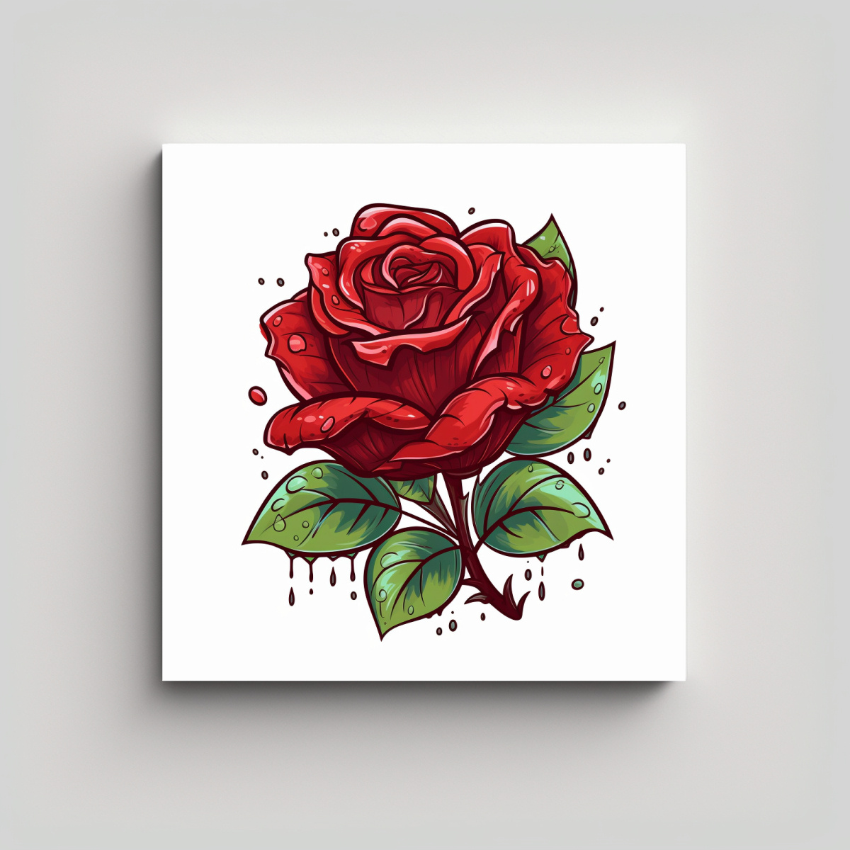canva-roja-con-hojas-rojas-resaltadas-arte-decorativo-interiores