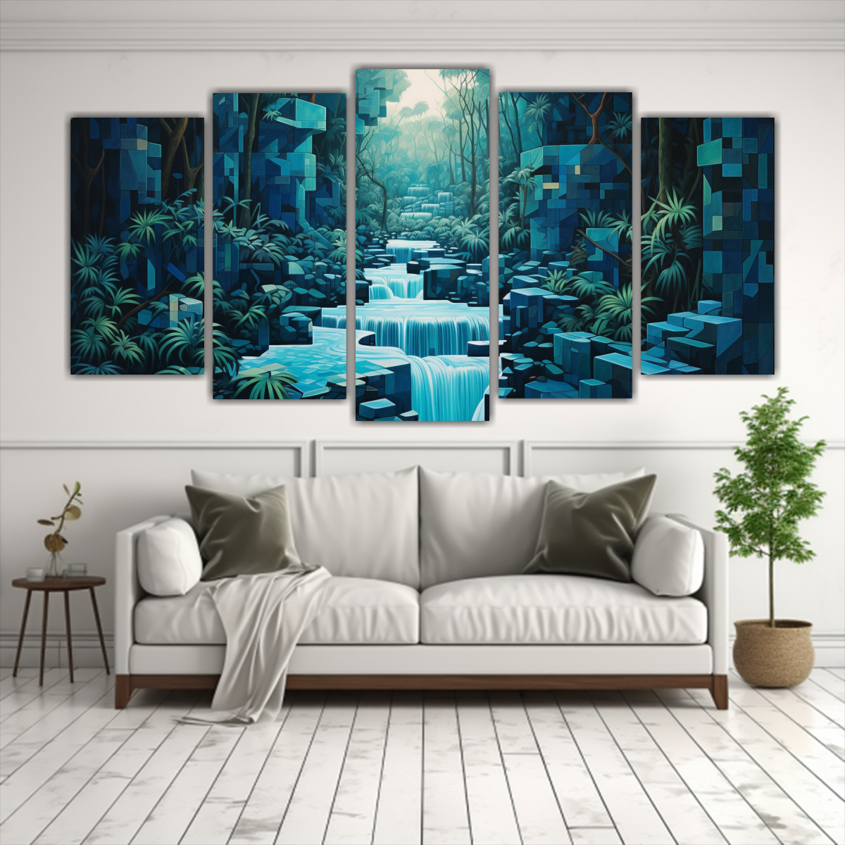 cascada-crom-tica-en-bastidor-de-cinco-telas-1