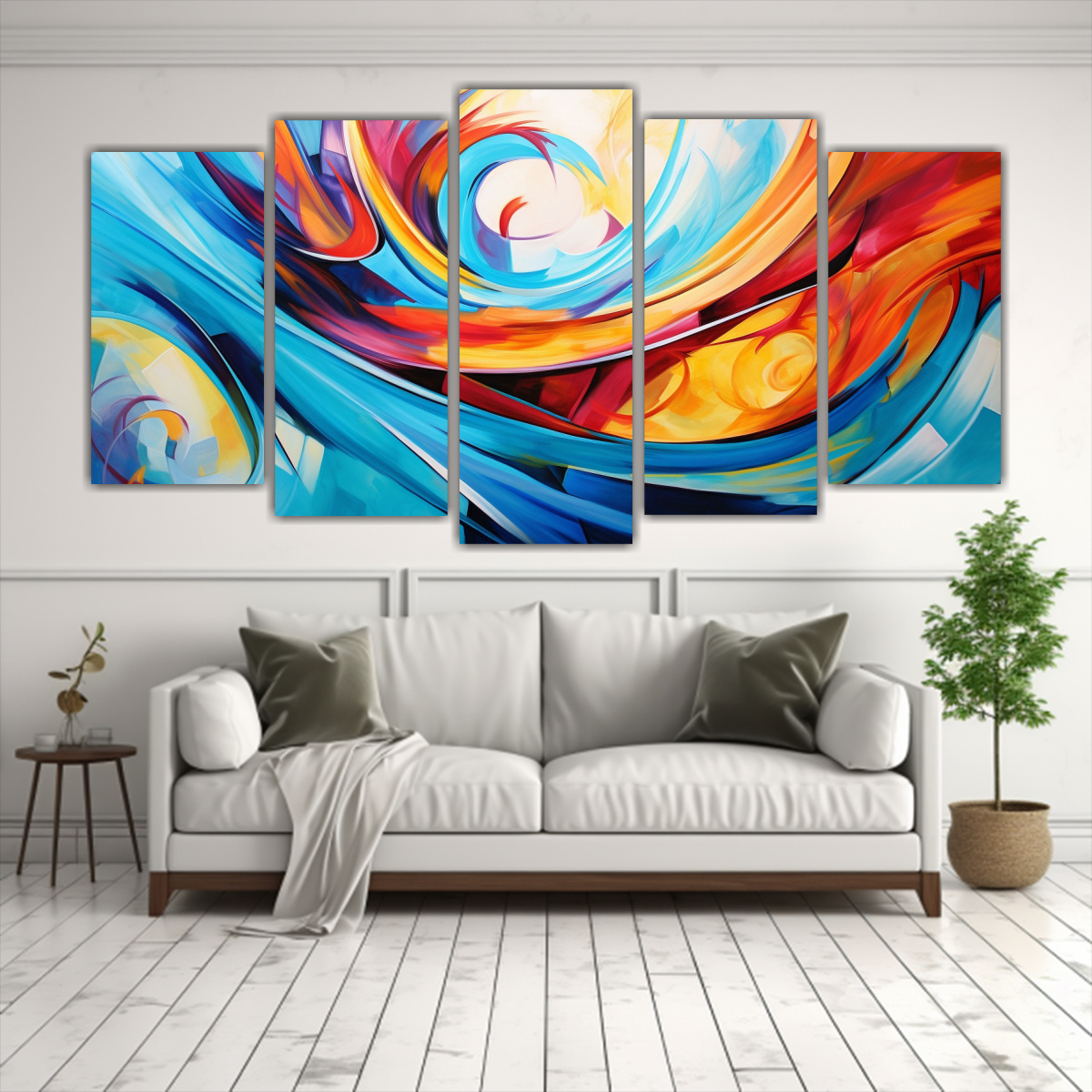 cinco-cuadros-conceptual-armon-a-crom-tica-whirling-abstract-patterns-bold-vivid-carn-1