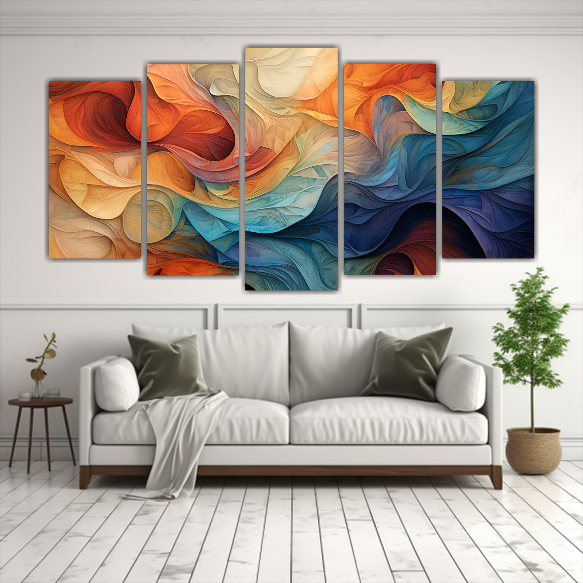 cinco-lienzos-de-tela-impreso-arte-abstracto-multicolor-1