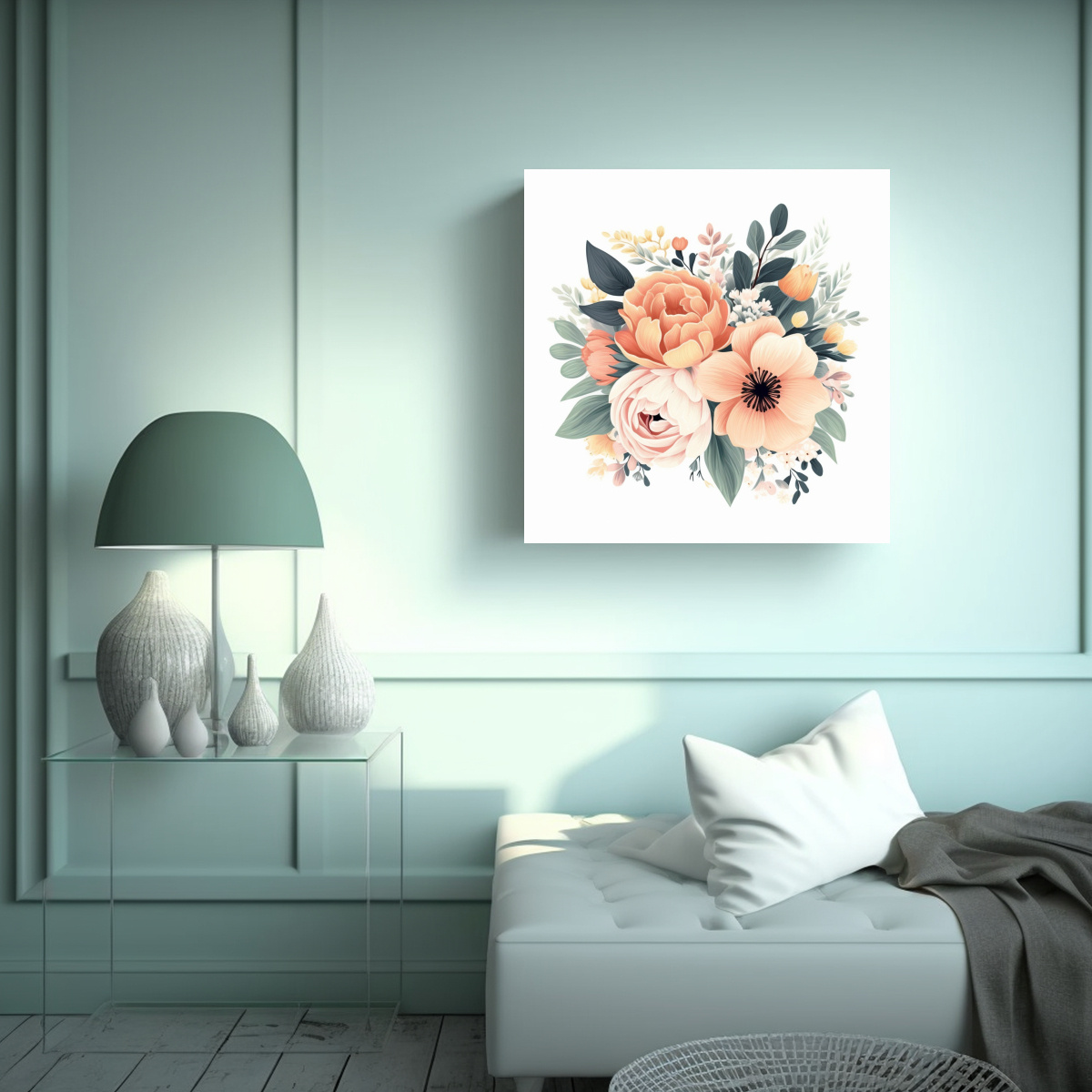 clipart-de-flores-pastel-en-lienzo-moderno-nico-fondo-blanco-1