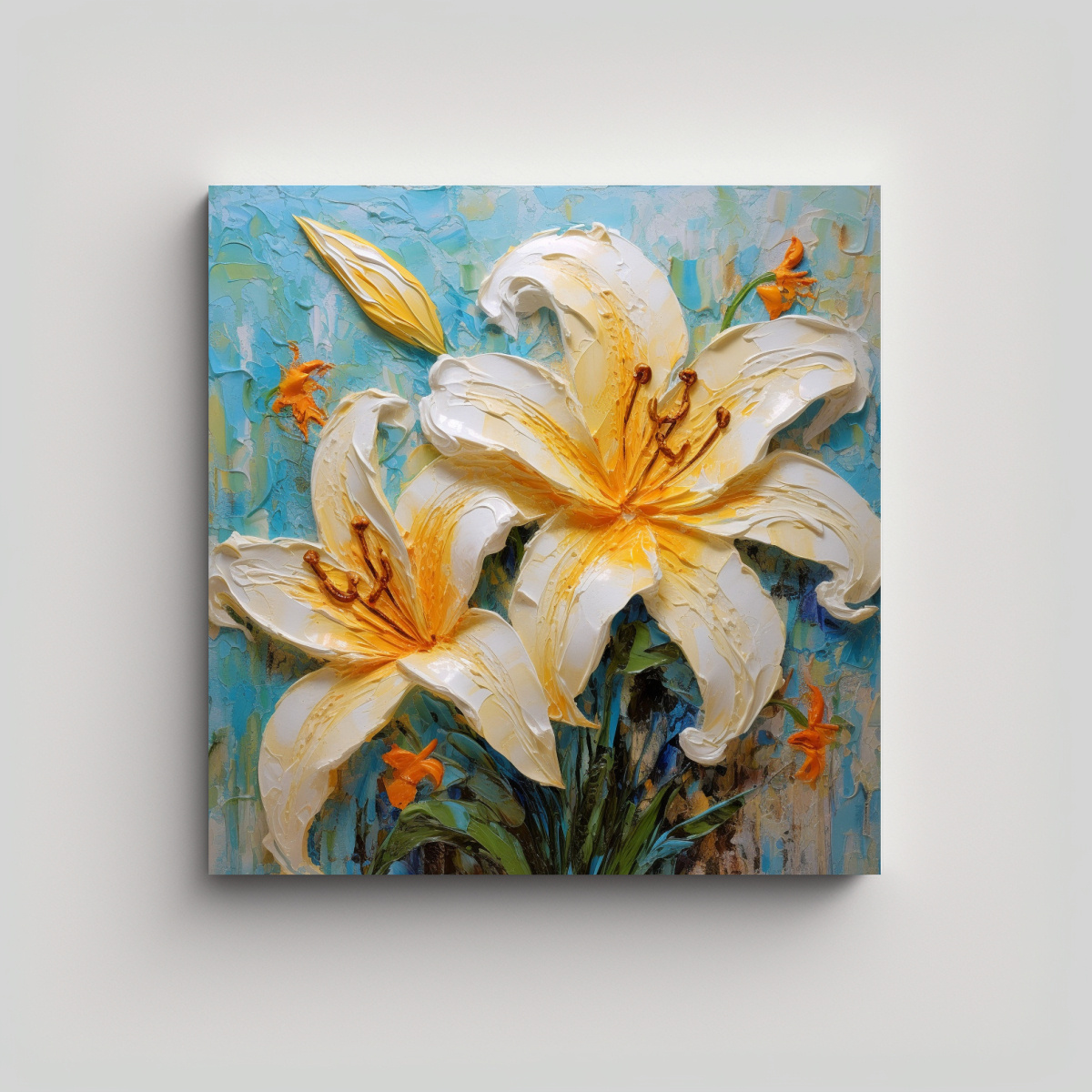 combinaci-n-de-arte-lirio-colorido-con-pigmento-amarillo-en-lienzo