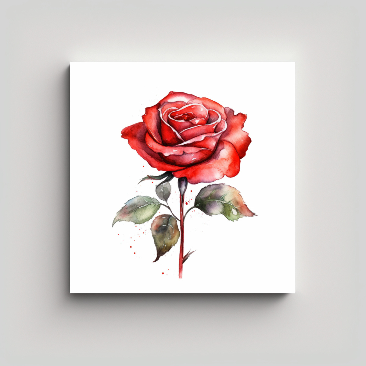 composici-n-equilibrada-de-rosa-roja-moderna-en-acuarela-arte-clip