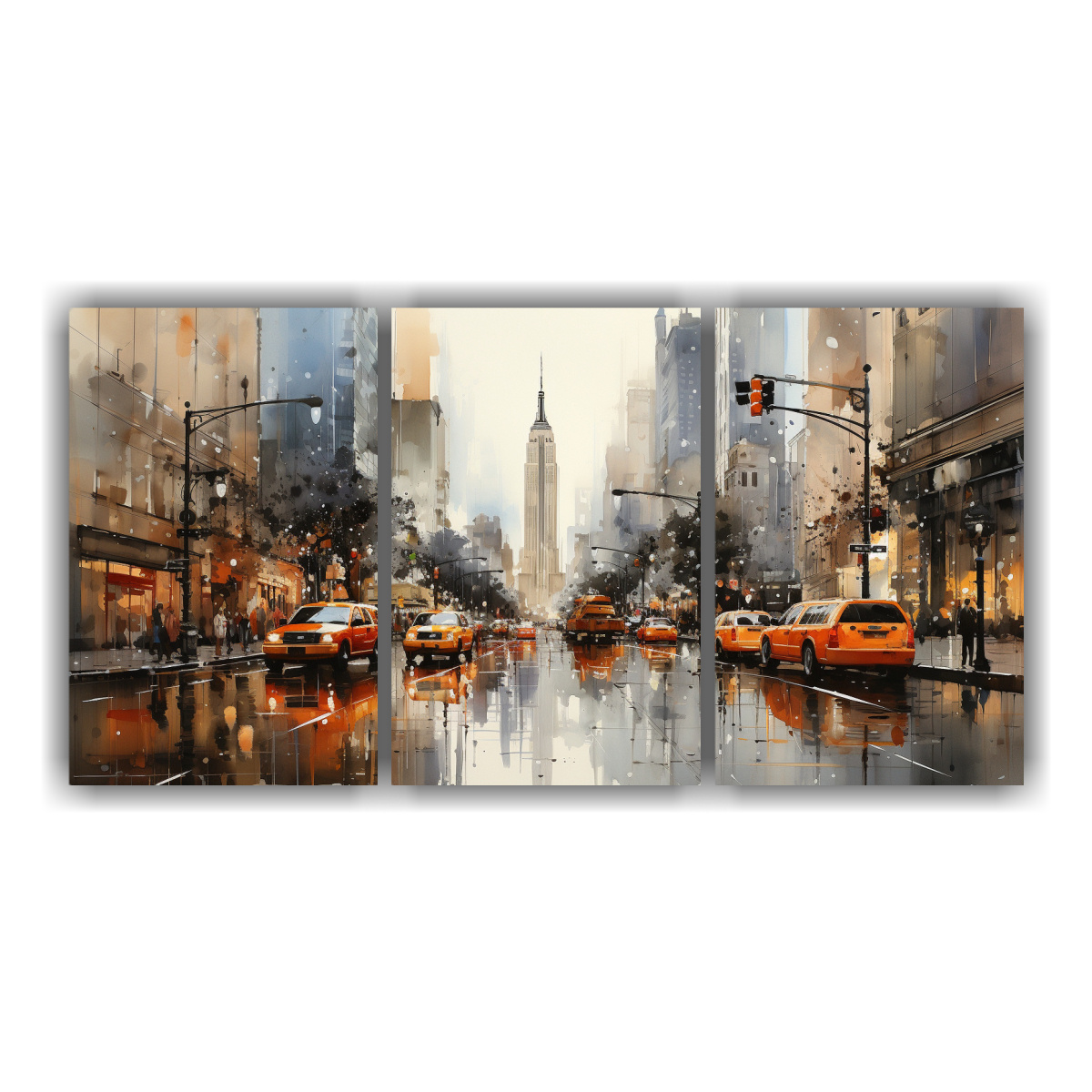 composiciones-cuadro-m-gico-pinturas-de-nueva-york-estilo-gris-champ-n-mar-