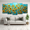 composiciones-vanguardia-vida-cuadro-de-girasoles-turquesa-en-lienzo-1-1