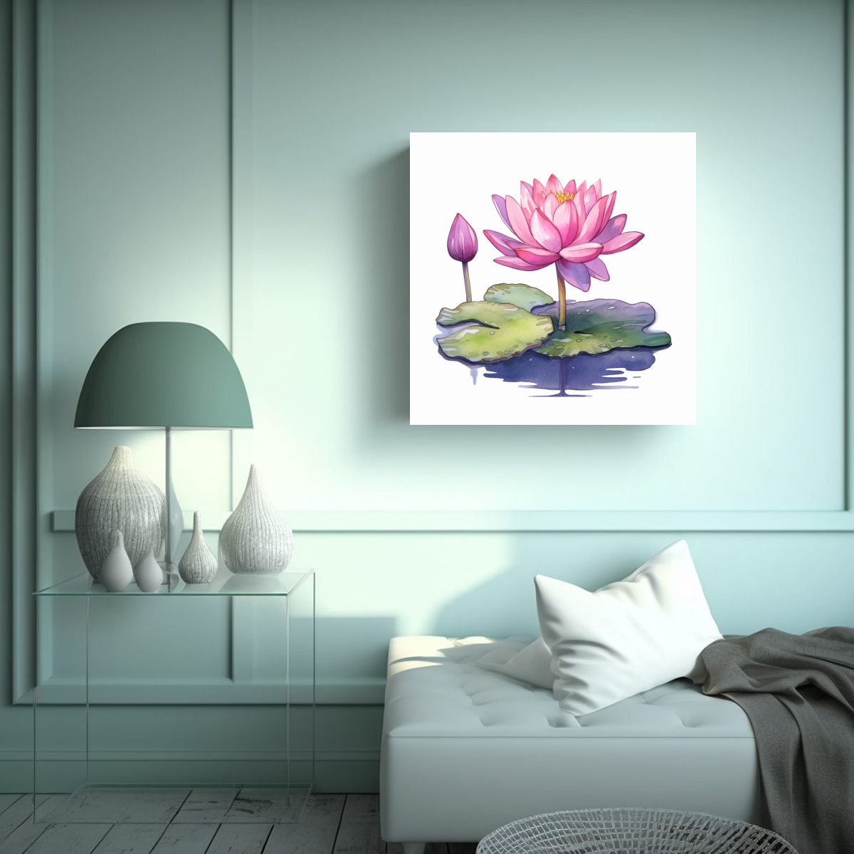 concepto-de-alegr-a-lotus-flor-de-agua-en-arte-de-clipart-estilizado-1