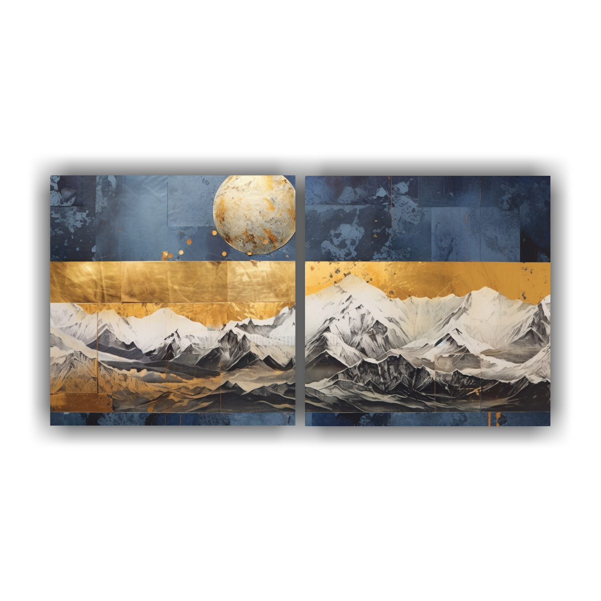conjunto-2-cuadros-en-tela-poderoso-paisaje-de-monta-as-y-cielo-azul