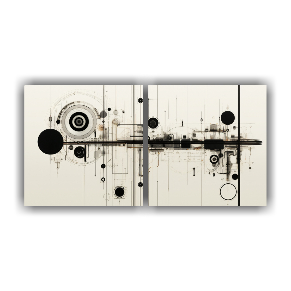 conjunto-2-lienzos-tonos-lineales-blanco-y-negro