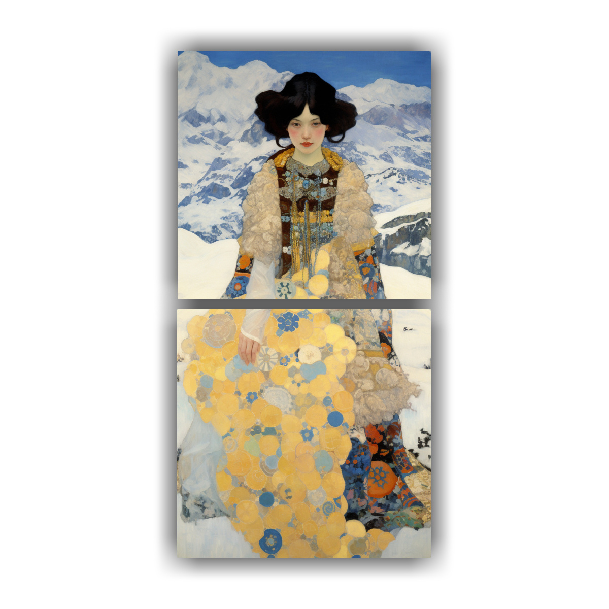 conjunto-2-telas-estrellados-gustav-klimts-paisajes-deshabitados