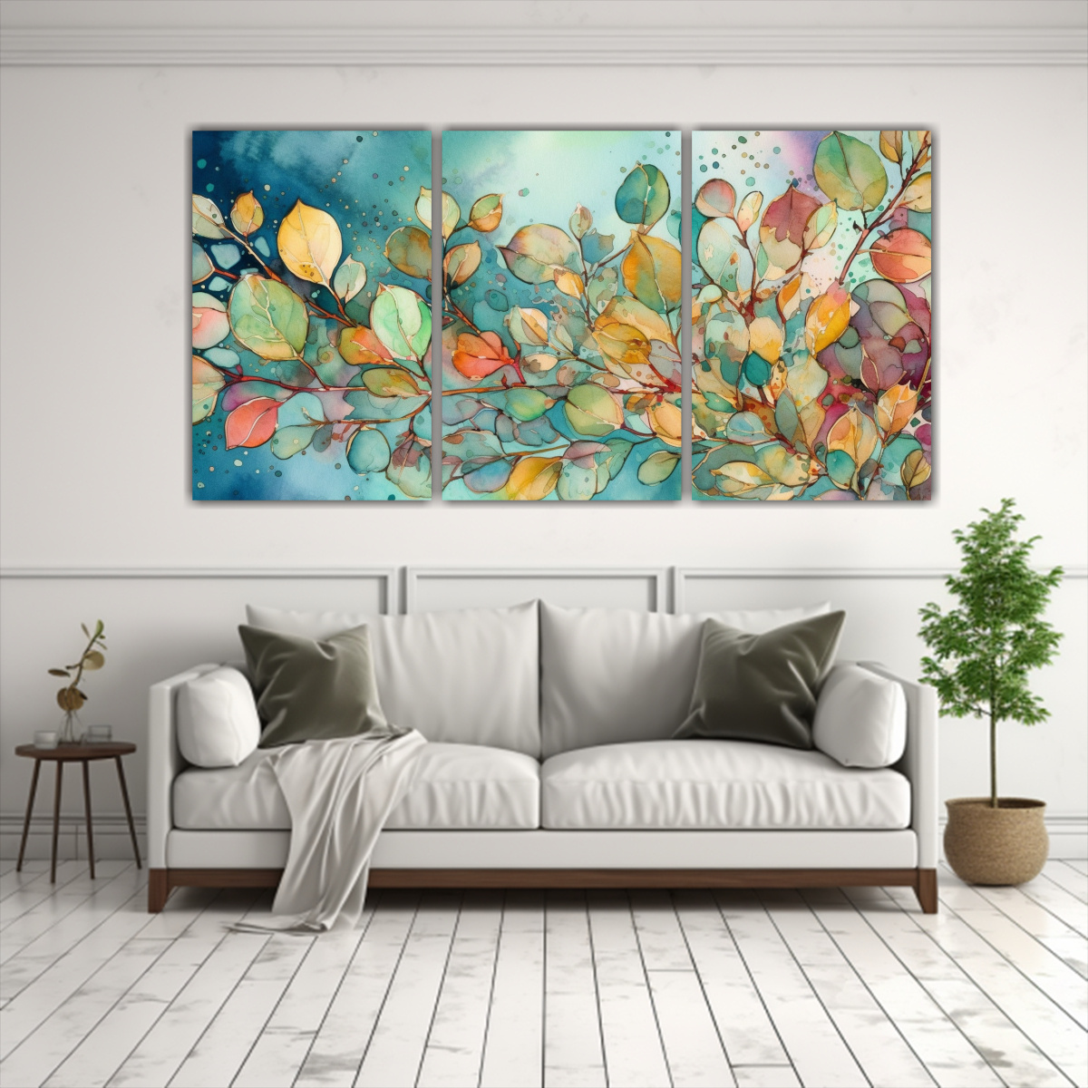 conjunto-3-composiciones-dibujo-escenario-hojas-eucalipto-acuarela-brillante-1