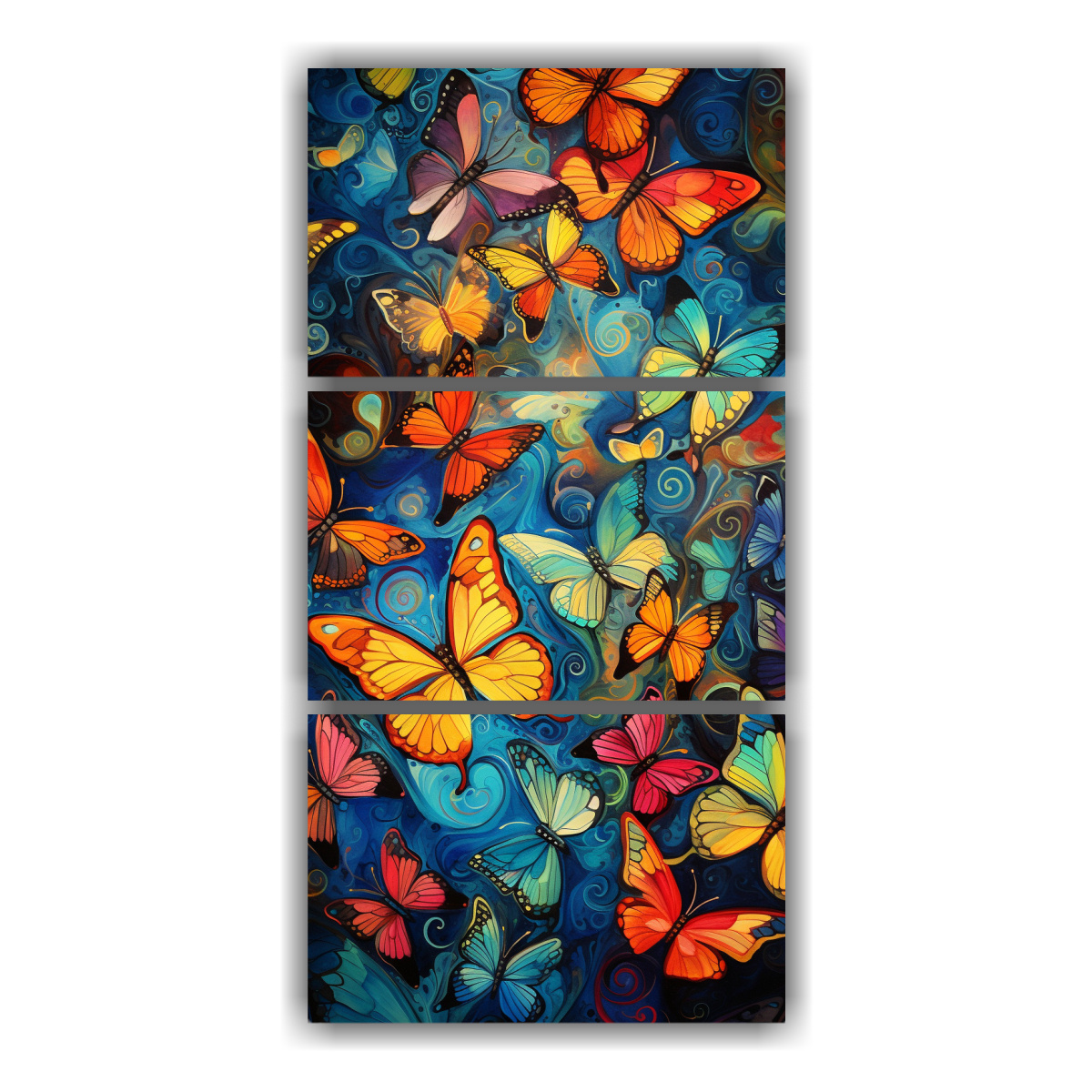 conjunto-3-cuadros-vanguardia-mariposas-abstractas