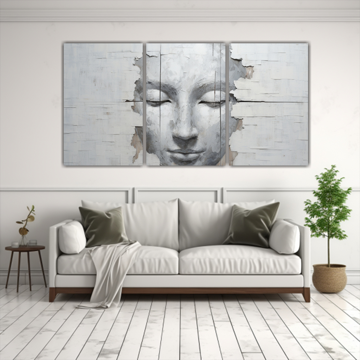 conjunto-3-lienzos-alta-calidad-vida-buddha-estilo-abstracto-plata-y-blanco-m-1