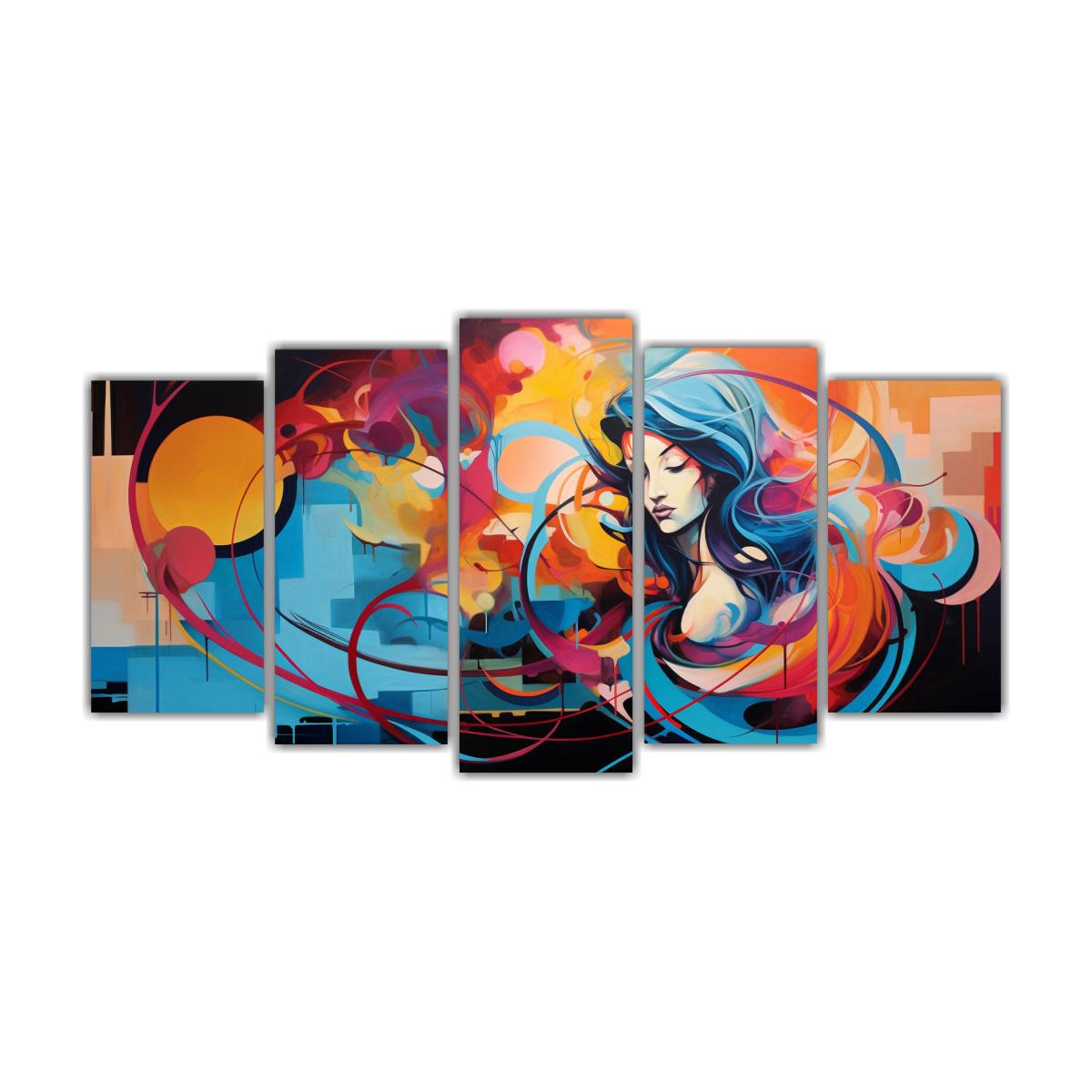 conjunto-5-cuadros-abstracci-n-visual-cuentos-atemporales-narrados-en-pinceladas-abstractas