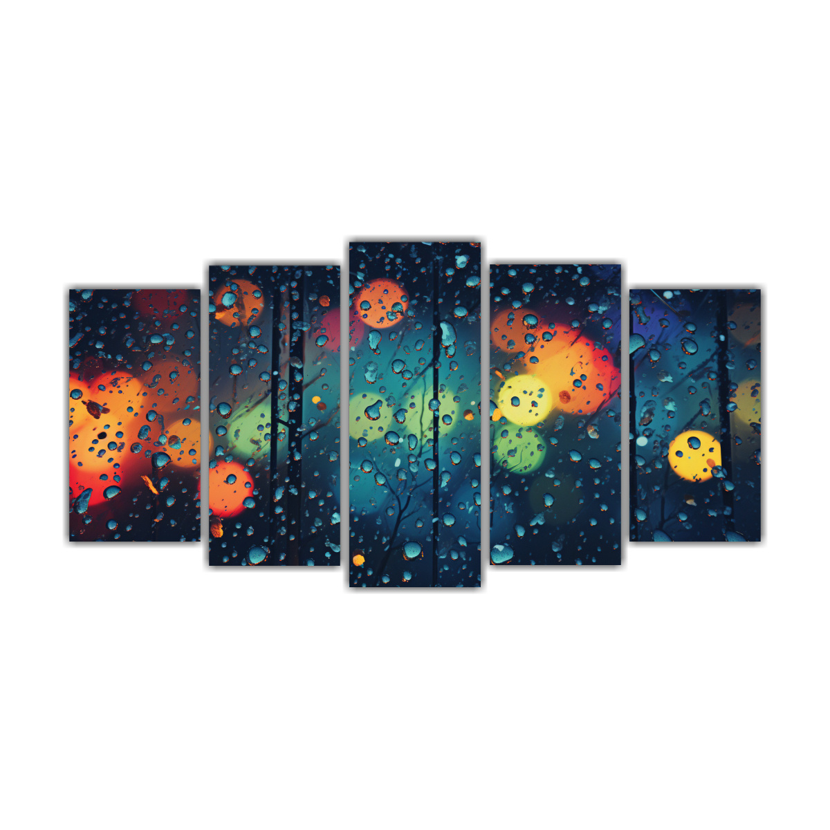 conjunto-5-cuadros-abstractos-lluvia-creativa-brillante-de-monsoon-moods