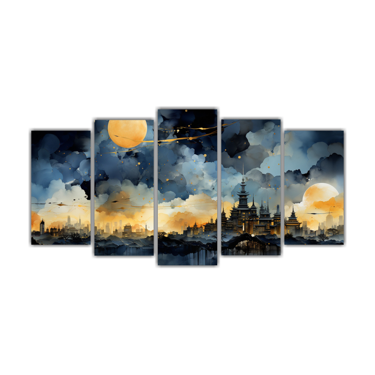 conjunto-5-cuadros-concepto-riqueza-visual