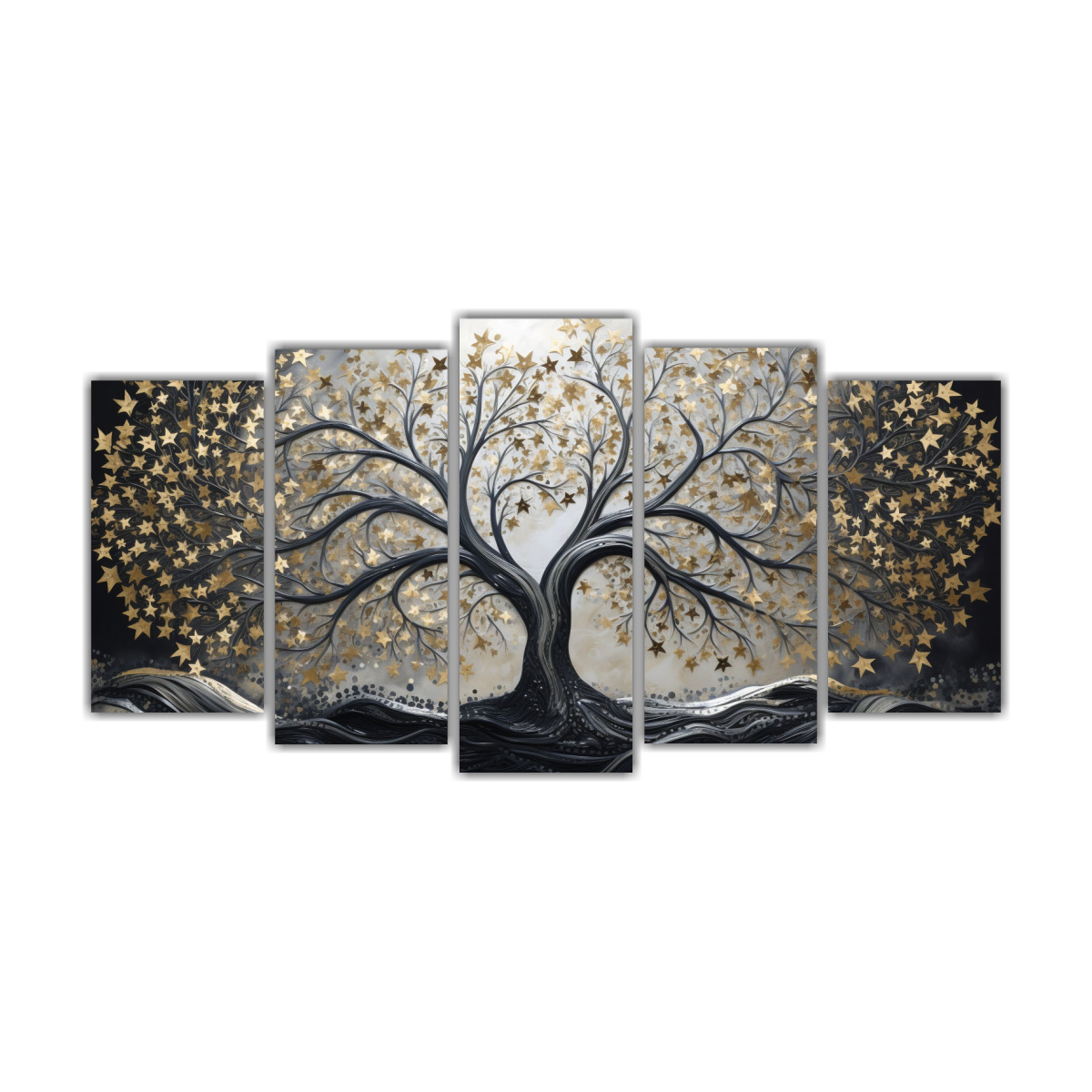 conjunto-5-cuadros-cuadro-equilibrio-rbol-en-negro-y-plateado-decoraci-n-pinturas