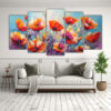 conjunto-5-cuadros-fotograf-a-tem-tica-de-coloridos-vibrantes-amapolas-en-lienzo-1