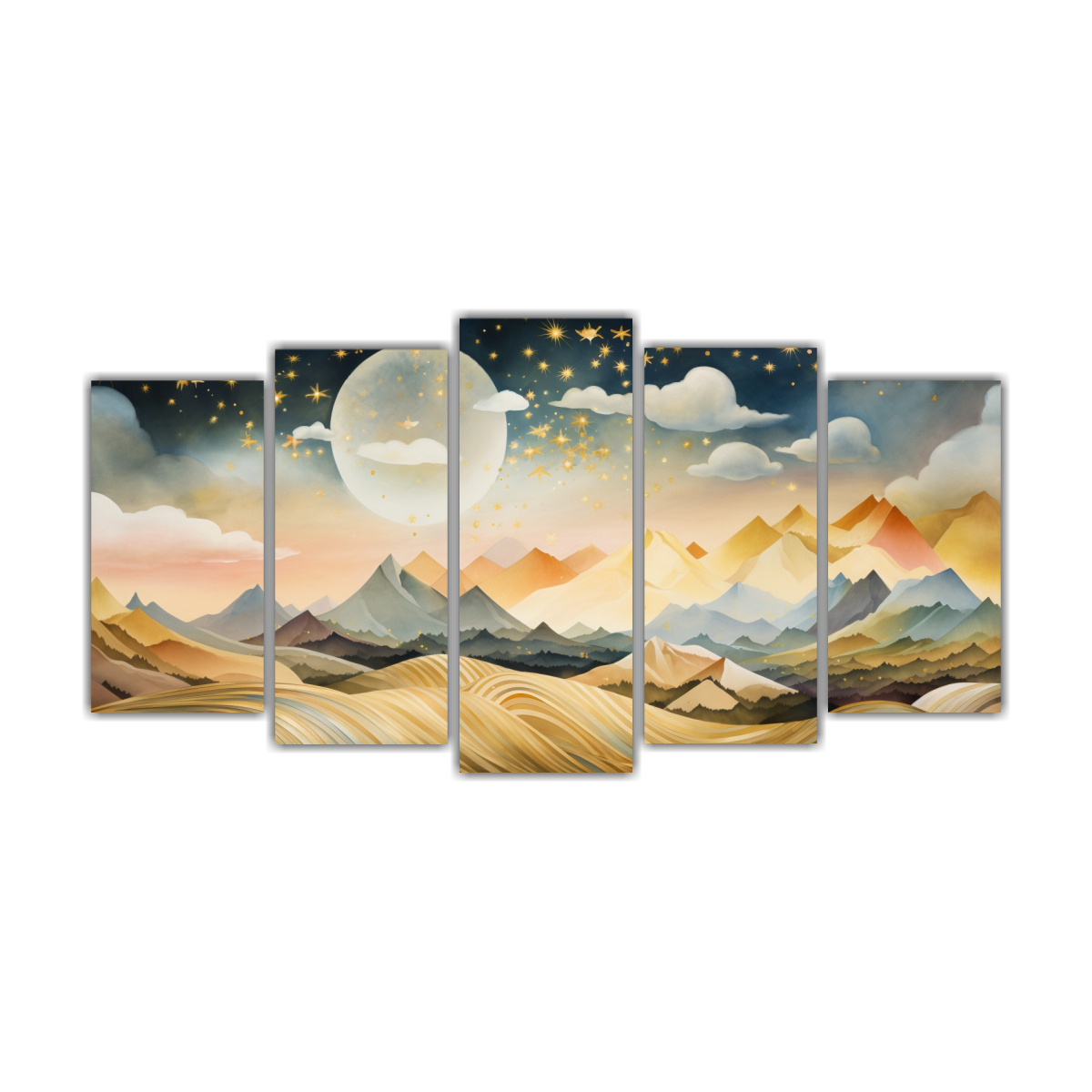 conjunto-5-cuadros-impreso-paisaje-monta-oso-con-estilo-elegante