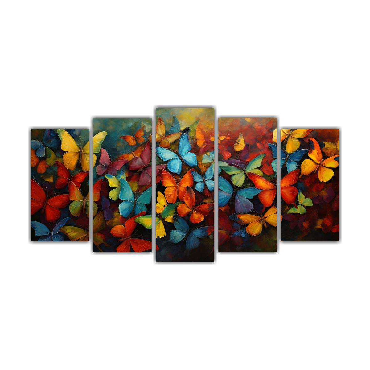 conjunto-5-cuadros-mariposas-abstractas-en-lienzo-de-tela