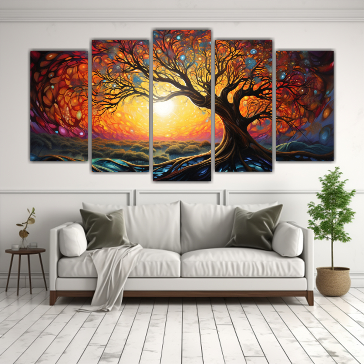 conjunto-5-cuadros-tela-abstracci-n-rbol-pintura-adorable-1