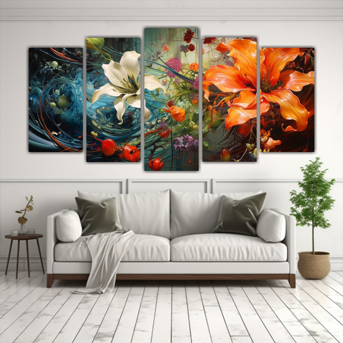 conjunto-5-cuadros-tela-c-lidos-flores-abstractas-1