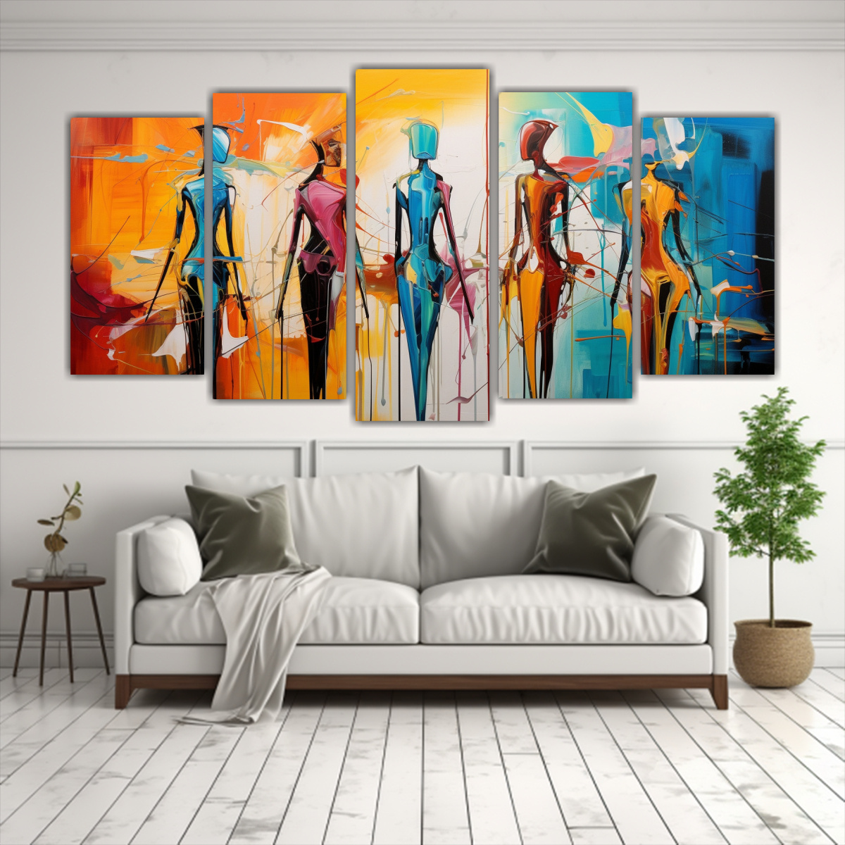 conjunto-5-cuadros-tela-elegantes-con-colores-abstractos-1