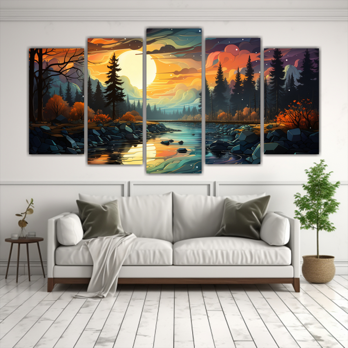 conjunto-5-lienzos-abstractos-inspirados-en-colores-de-bosque-1