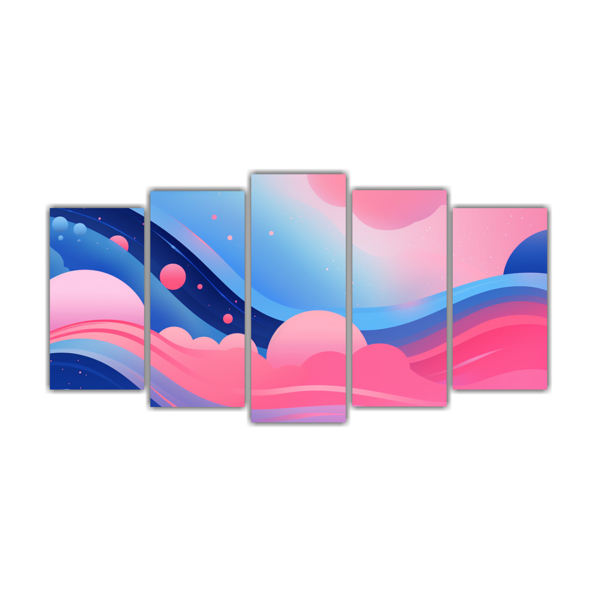 conjunto-5-lienzos-decoraci-n-riqueza-visual-gr-ficos-espaciales-en-rosas-y-azules