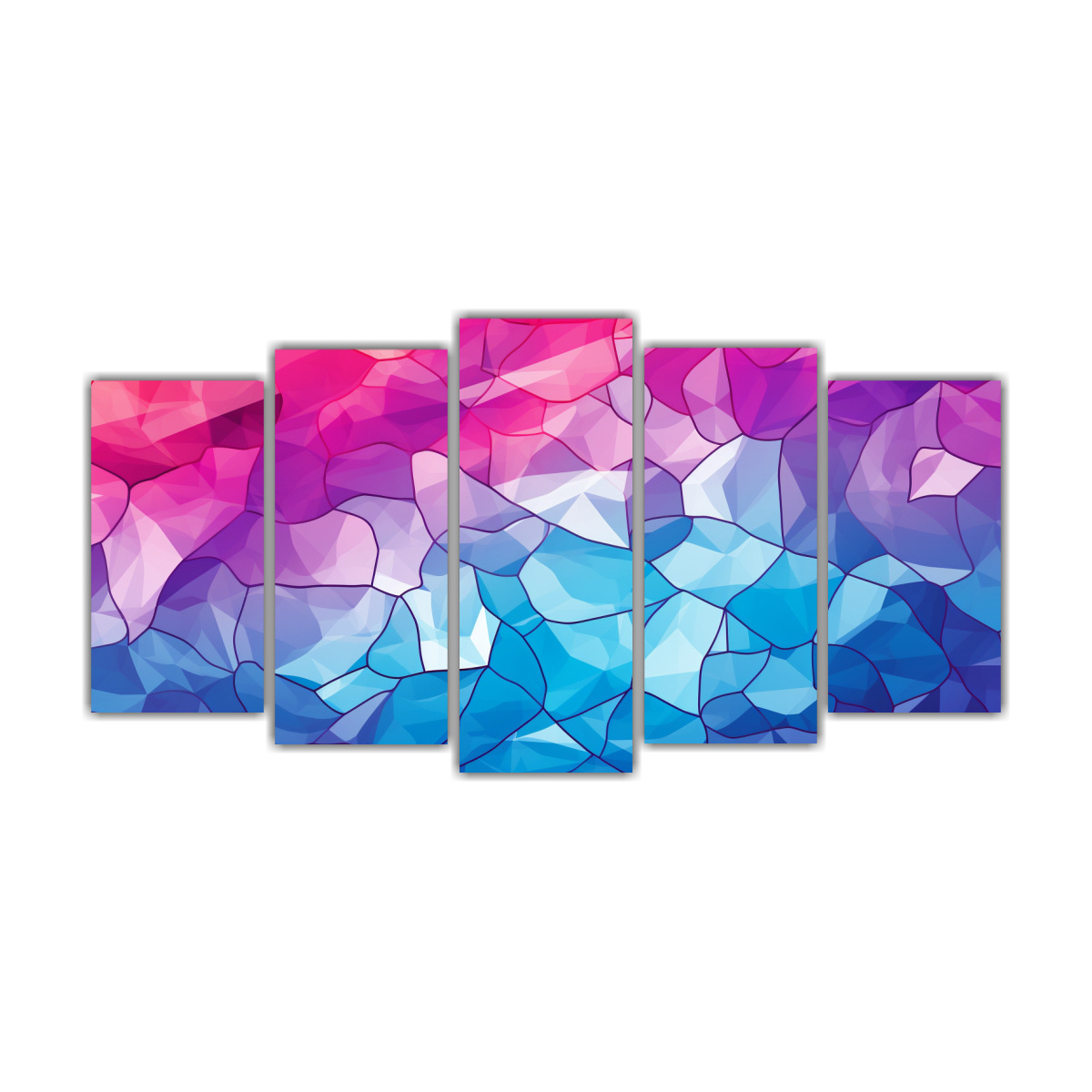 conjunto-5-lienzos-tela-abstracto-intenso-con-paleta-de-colores-tri-dicos