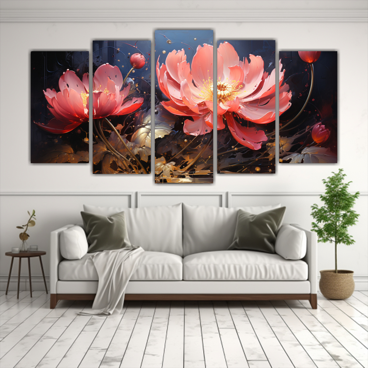 conjunto-cuadros-fotograf-a-riqueza-visual-pintura-magic-black-lotus-en-lienzo-estilo-decorativo-1