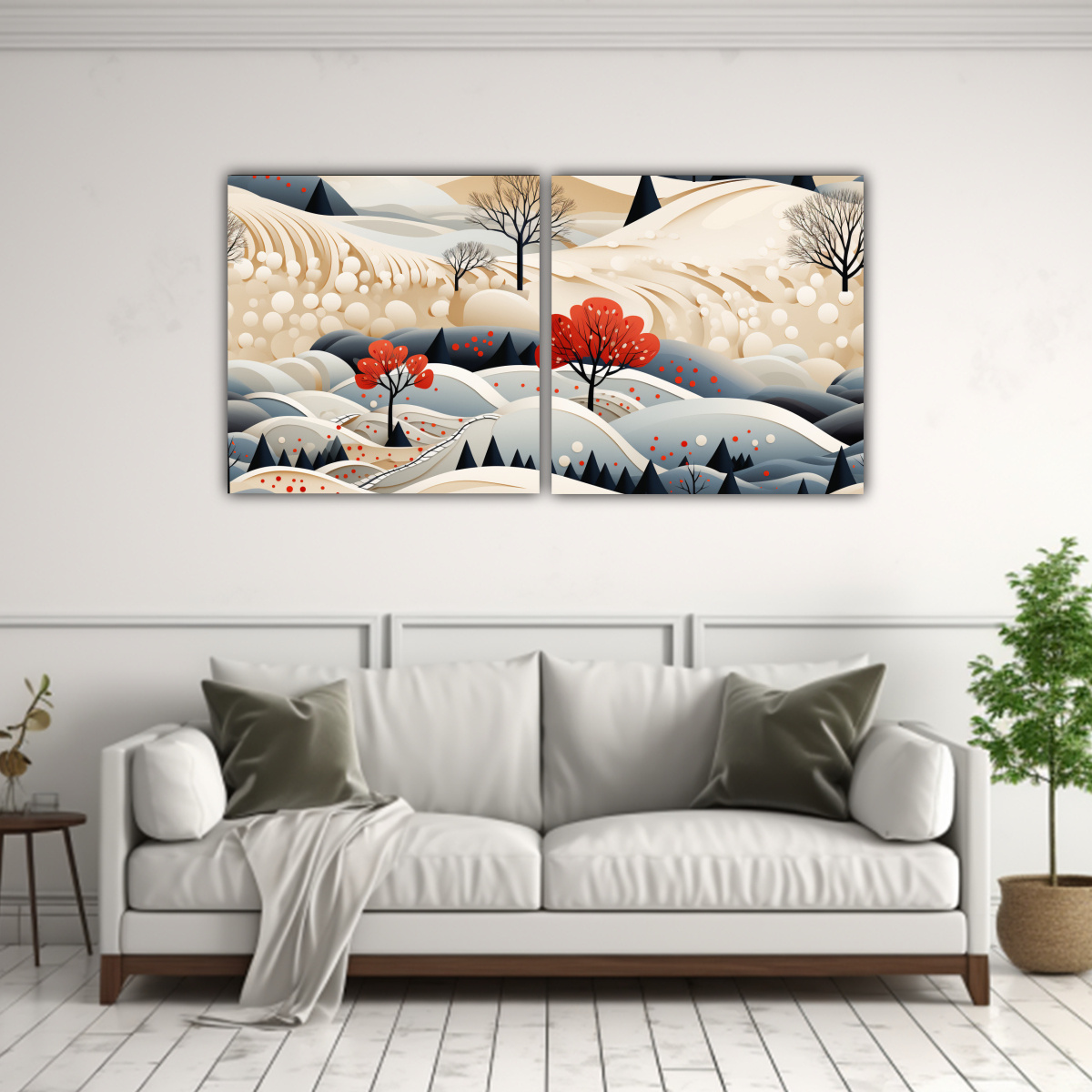 conjunto-de-2-cuadros-dibujo-paisaje-escandinavo-abstracto-1