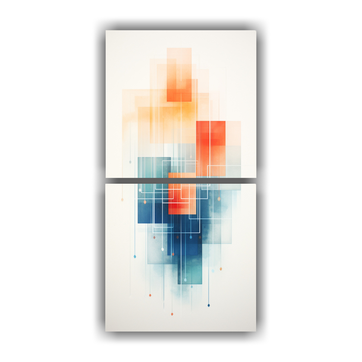 conjunto-de-2-lienzos-tonos-geom-tricos-simples-artes-abstractos-generativos-pastel