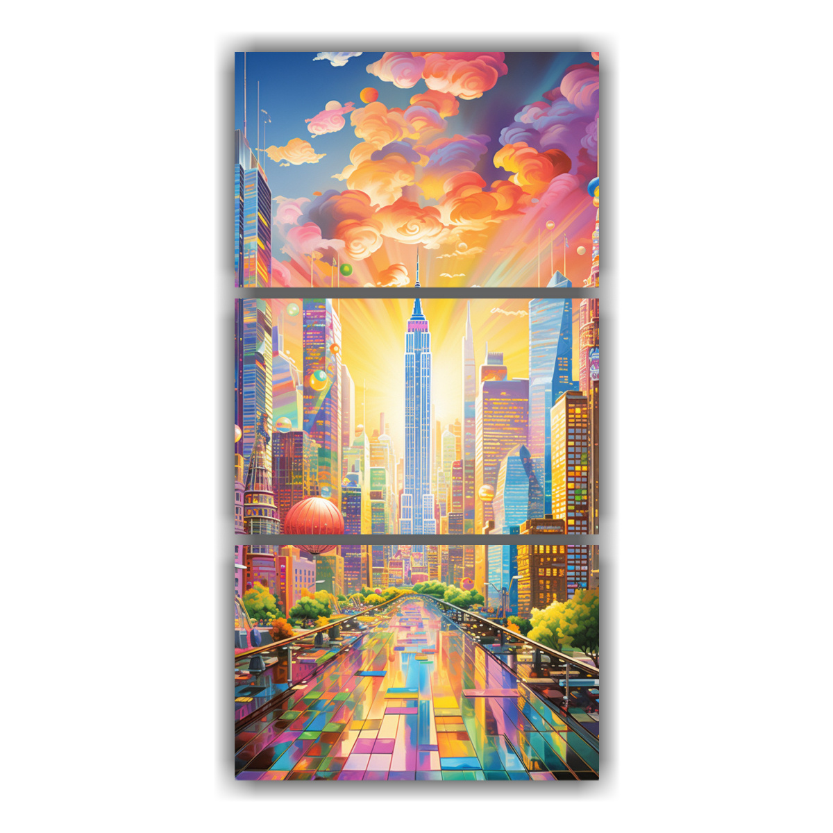 conjunto-de-3-composiciones-de-tonos-refinados-en-imagen-de-lisa-frank-que-abraza-audazmente-la-decoraci-n-de-pinturas-al-leo