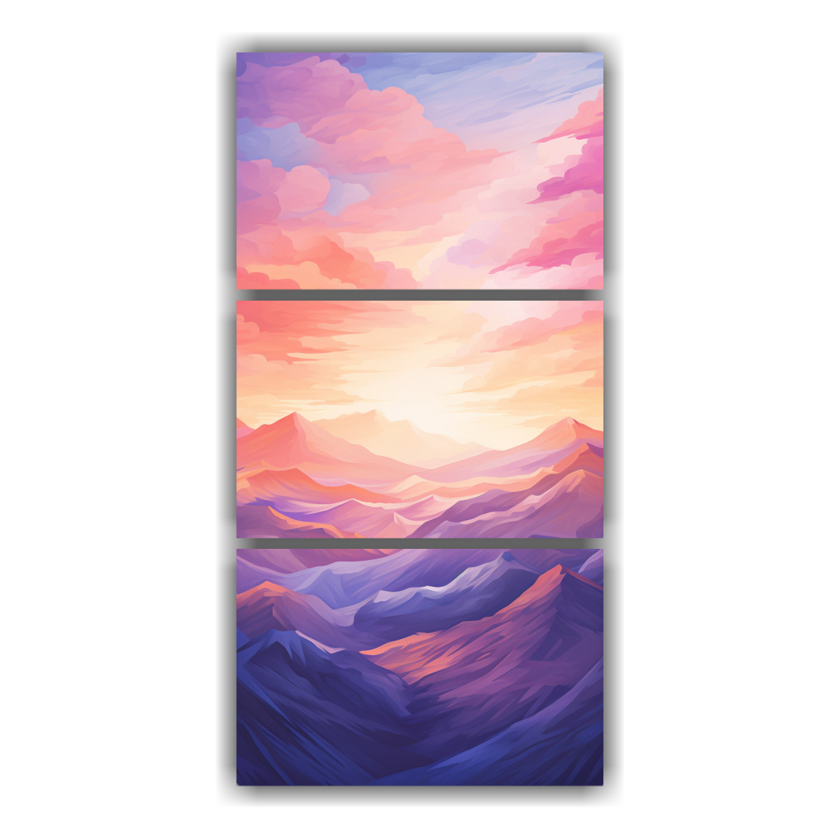 conjunto-de-3-cuadros-modernos-multicolor-paisaje-de-monta-as-abstractas-al-atardecer