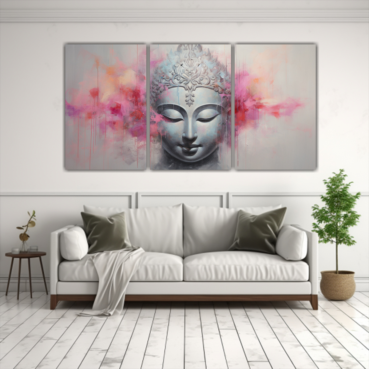 conjunto-de-3-lienzos-hermosos-buddha-face-oil-abstract-style-plata-y-rosa-decoraci-n-de-pinturas-con-sensibilidad-art-stica-1