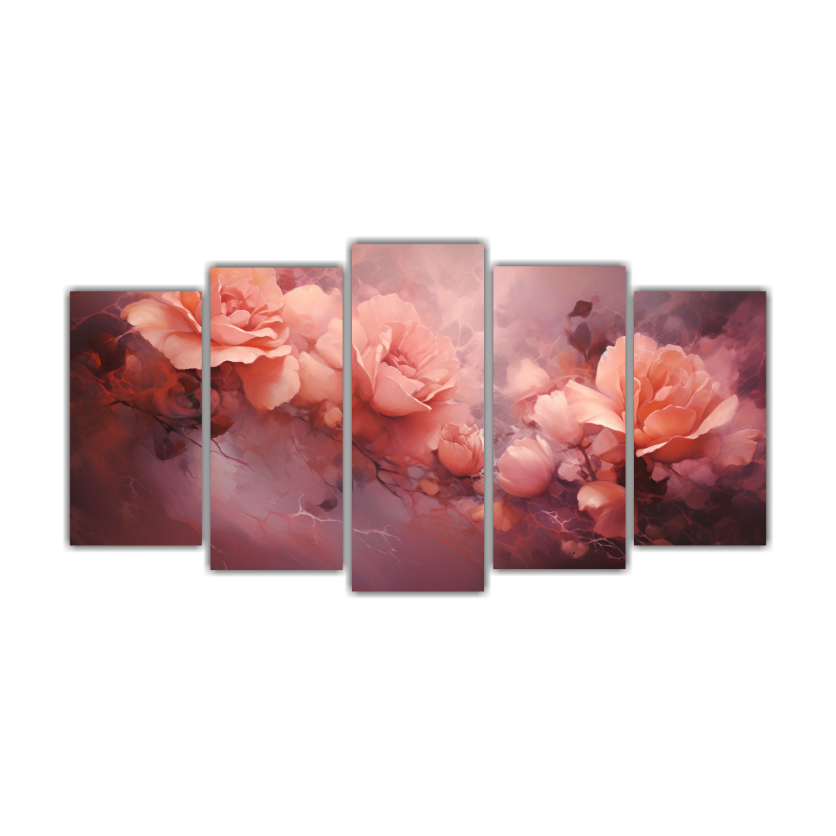 conjunto-de-5-cuadros-abstractos-en-tonos-rosas-para-decorar-el-cuarto