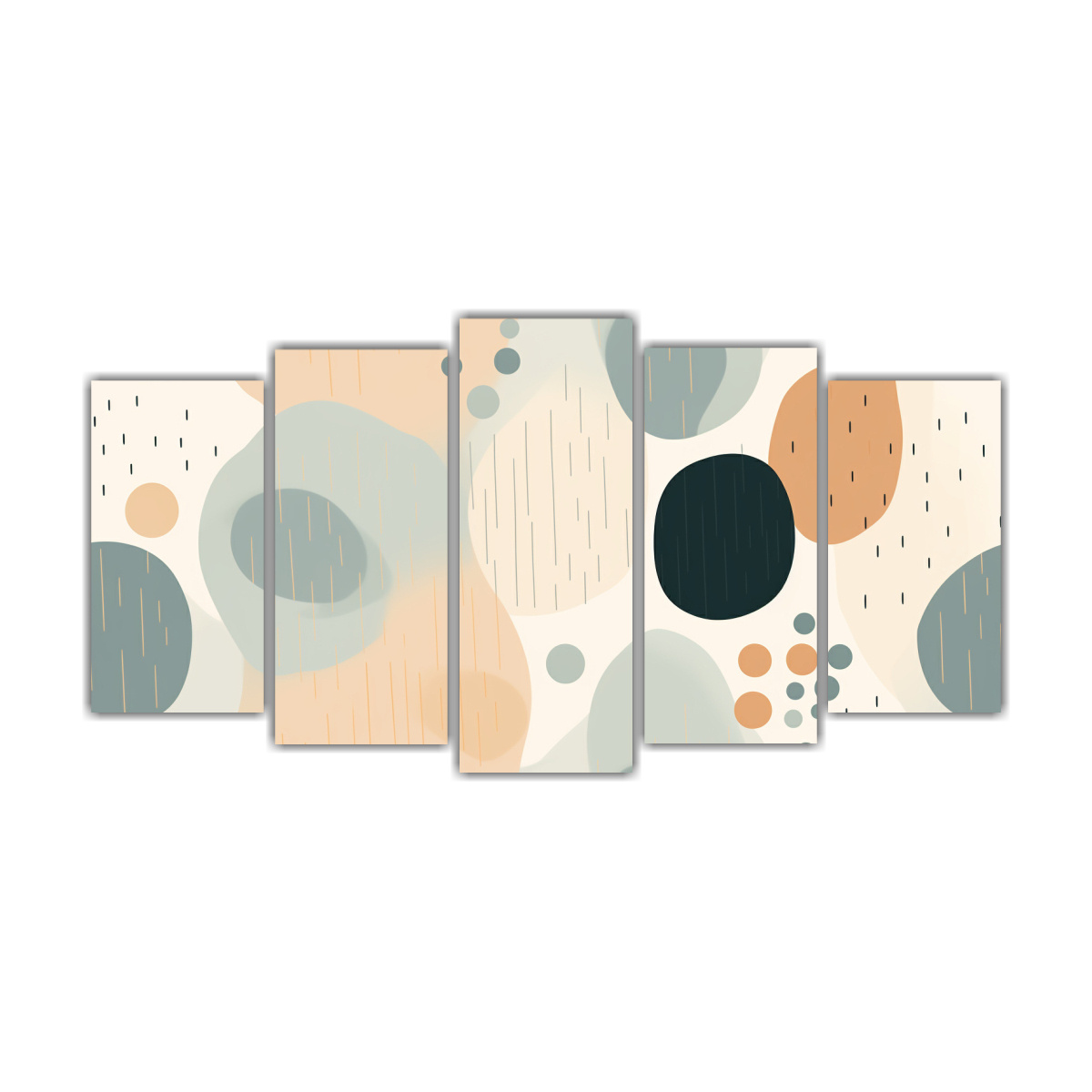 conjunto-de-5-cuadros-acuarela-formas-abstractas-y-paleta-de-colores-suaves