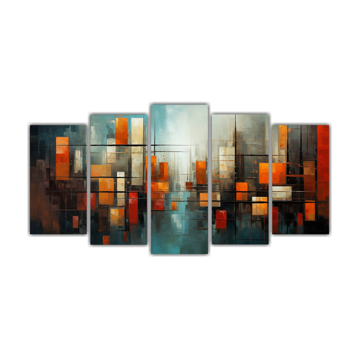 conjunto-de-5-cuadros-de-ciudades-abstractas-con-dise-o-equilibrado
