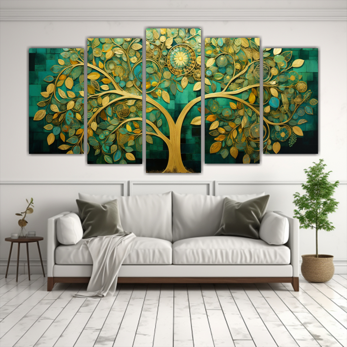 conjunto-de-5-cuadros-elegantes-patr-n-intenso-para-decoraci-n-imagen-de-rbol-en-verde-y-amarillo-en-los-lienzos-1