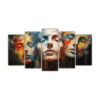 conjunto-de-5-cuadros-modernos-originales-de-pinturas-abstractas-de-cuerpos-humanos