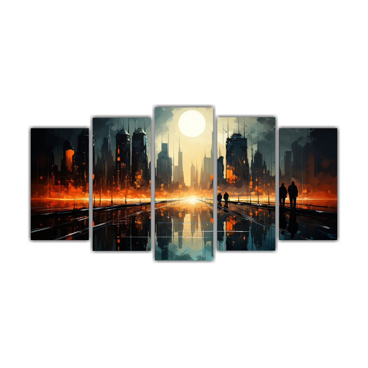 conjunto-de-5-cuadros-tema-armon-a-de-colores-abstracto-con-toque-futurista