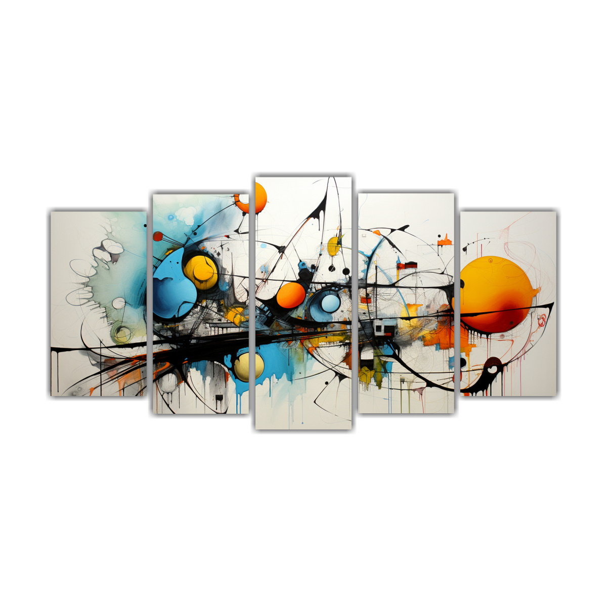 conjunto-de-5-lienzos-de-tela-con-espectaculares-pinturas-abstractas-a-todo-color-de-rostros-