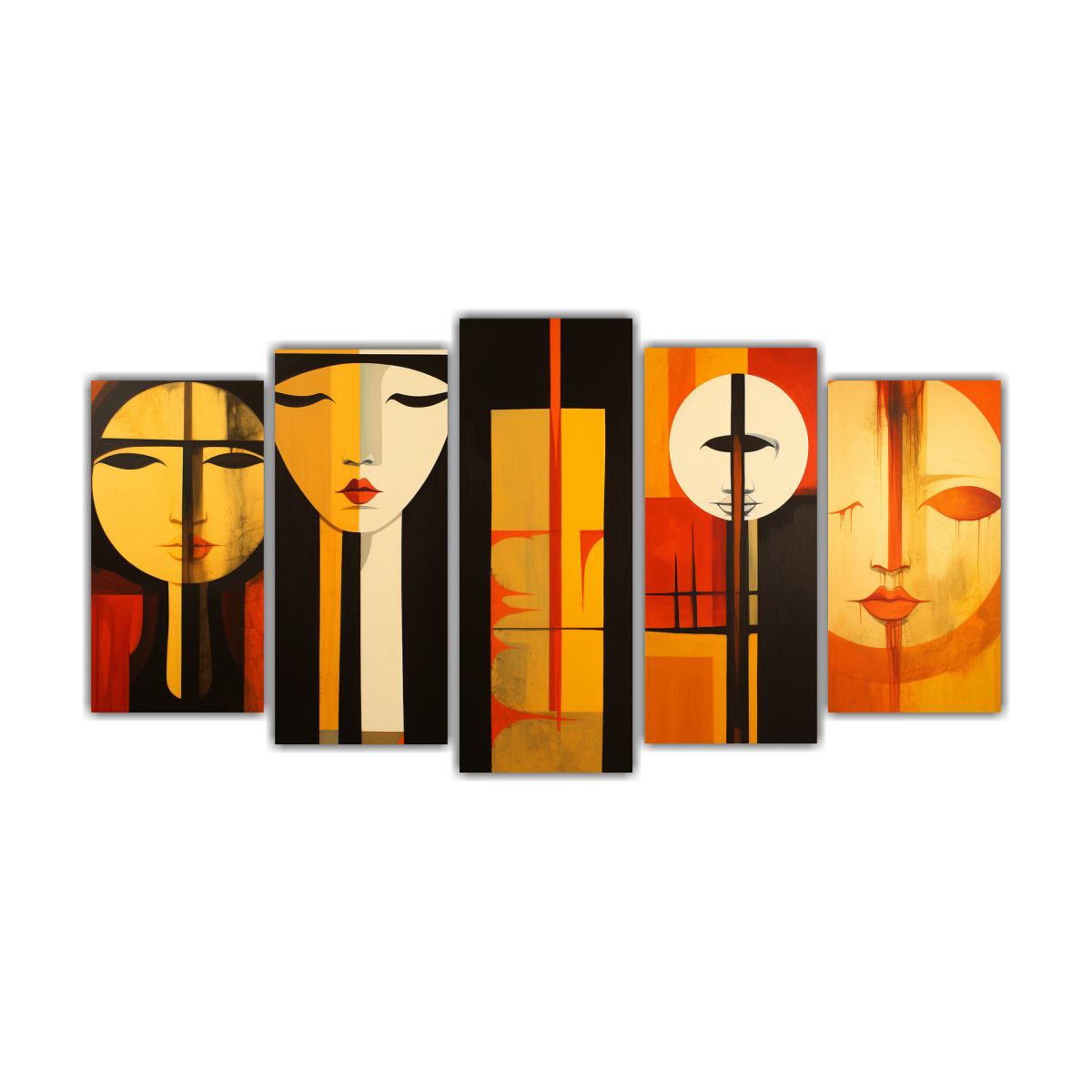 conjunto-de-5-telas-en-bastidor-decorativo-abstractos-religiosos