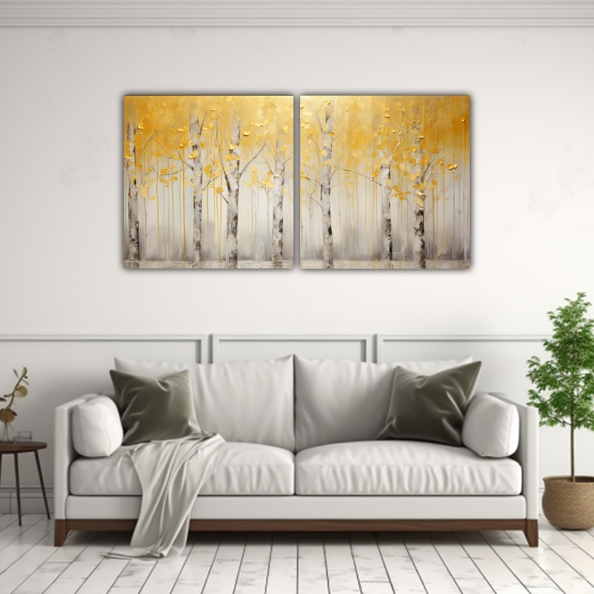 conjunto-de-pinturas-florales-en-amarillo-y-plata-en-estilo-bastidor-1