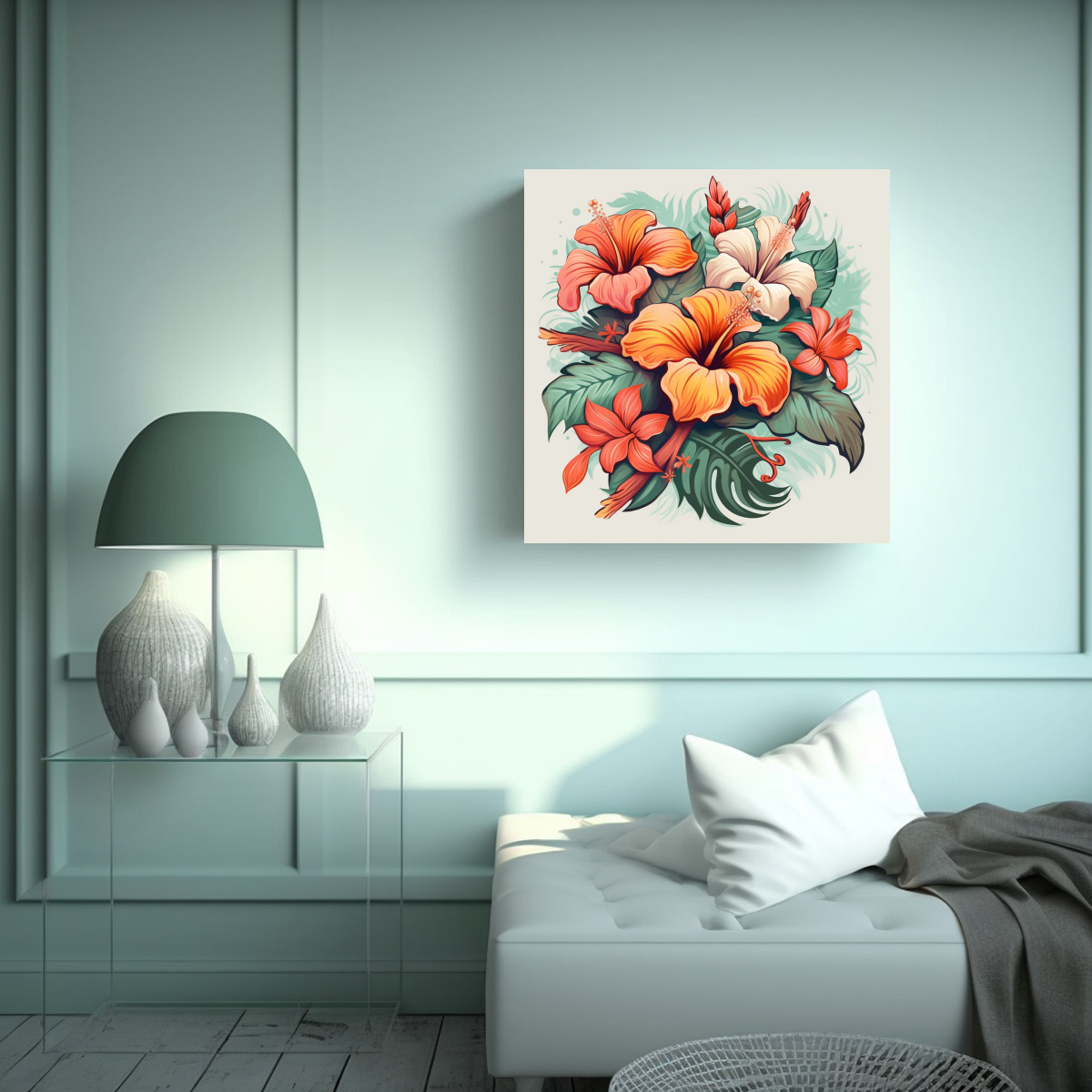 cuadro-abstracci-n-simple-con-flores-de-hawaii-en-pastel-cartoon-1