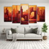 cuadro-abstracto-amanecer-en-la-ciudad-set-de-5-lienzos-1