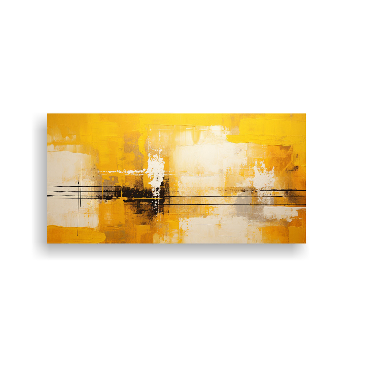 cuadro-abstracto-amarillo-con-reflejo-de-colores