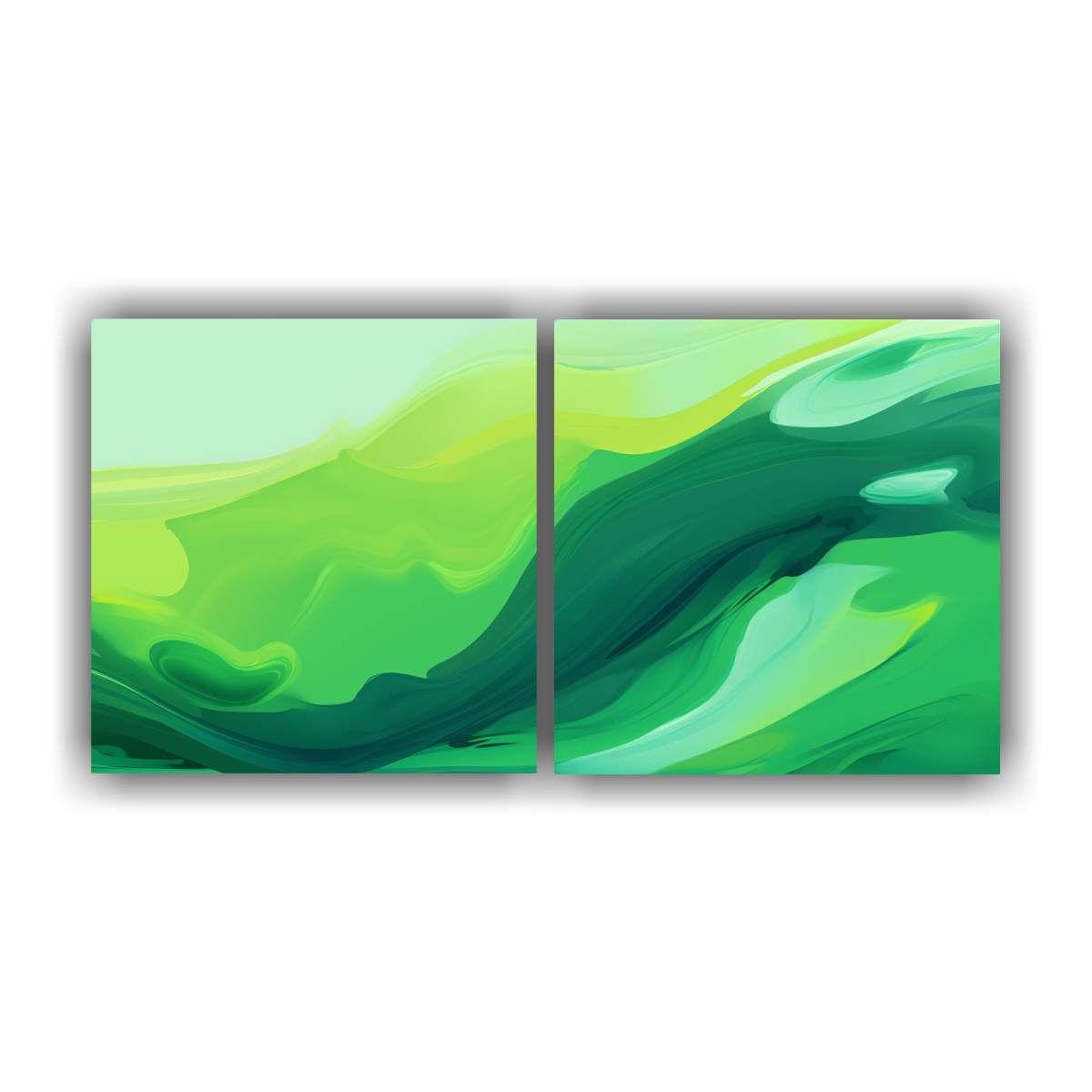 cuadro-abstracto-cocina-en-lienzo-verde