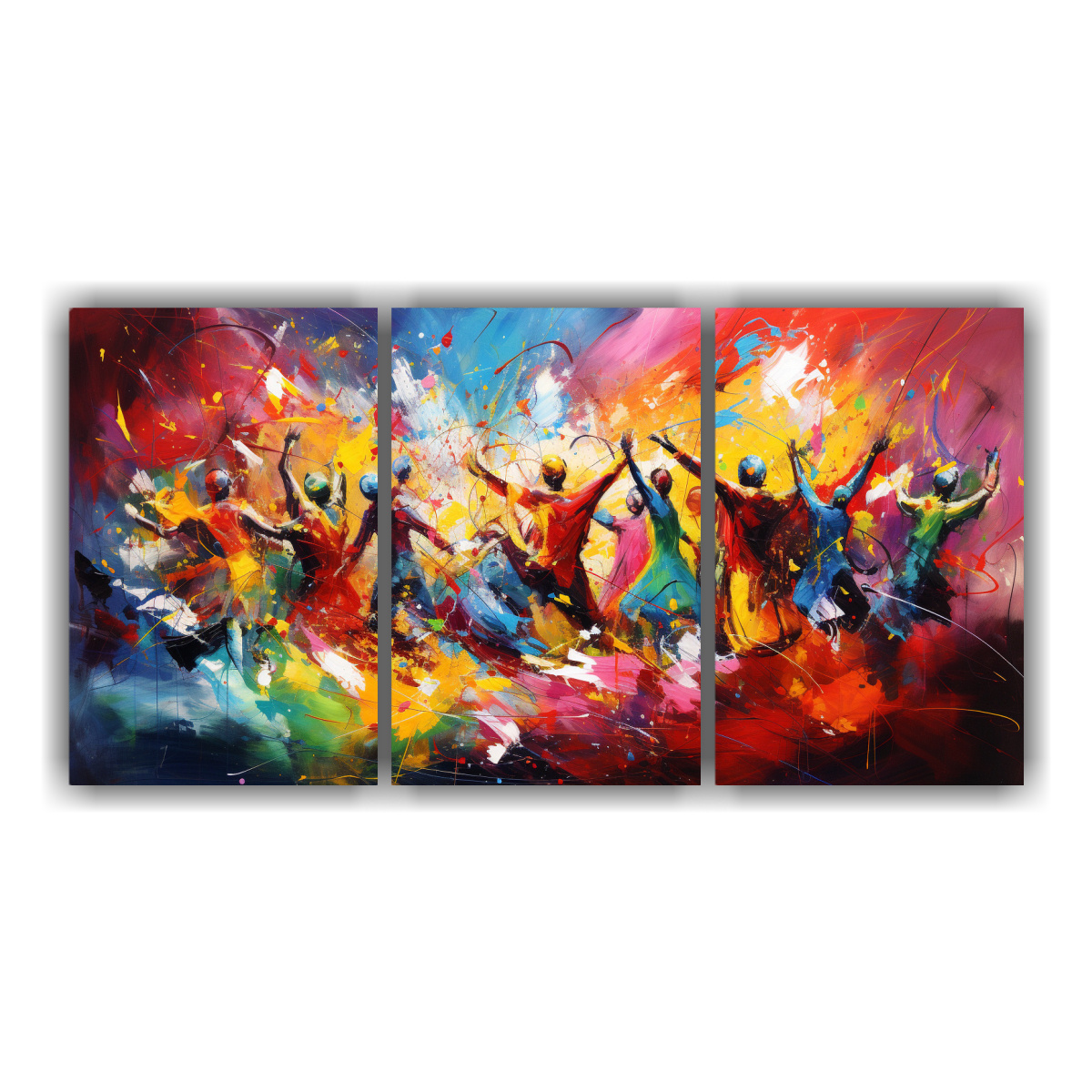 cuadro-abstracto-de-carnaval-en-lienzo