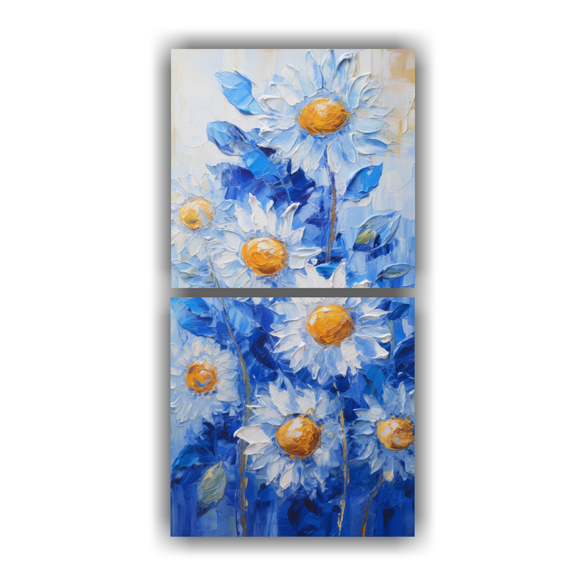 cuadro-abstracto-de-girasoles-azules-en-perspectiva-estilo-decorativo-